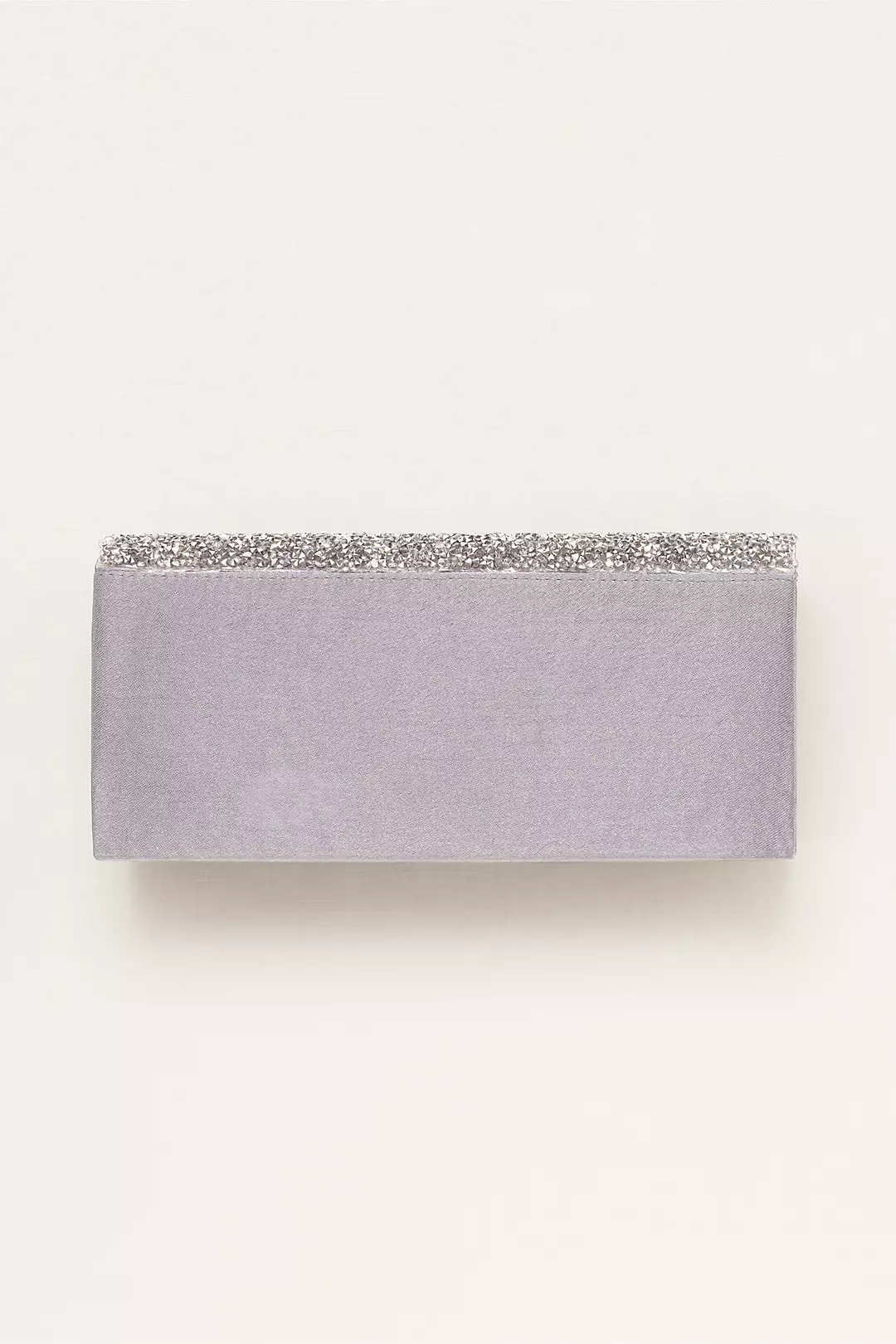 Satin Clutch with Sparkle Flap Image 2