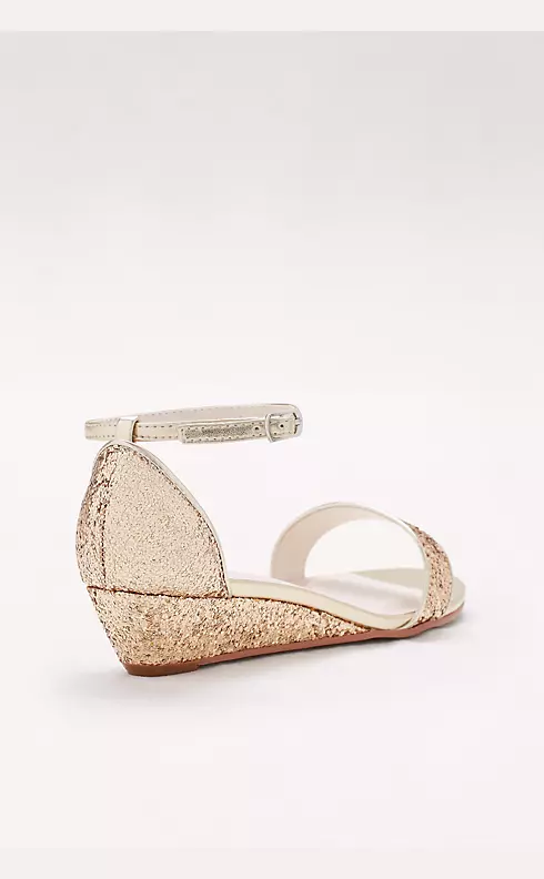 Glittery Low-Wedge Sandals Image 2