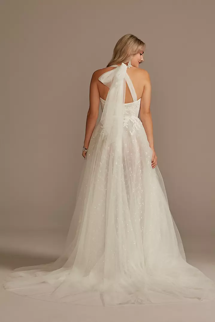 Convertible Straps Tulle Bodysuit Wedding Dress | David's Bridal Convertible Straps Tulle Bodysuit Wedding Dress | David's Bridal