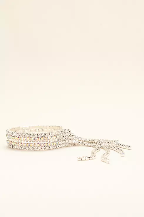 Fringe Crystal and AB Stone Bracelet Image 1