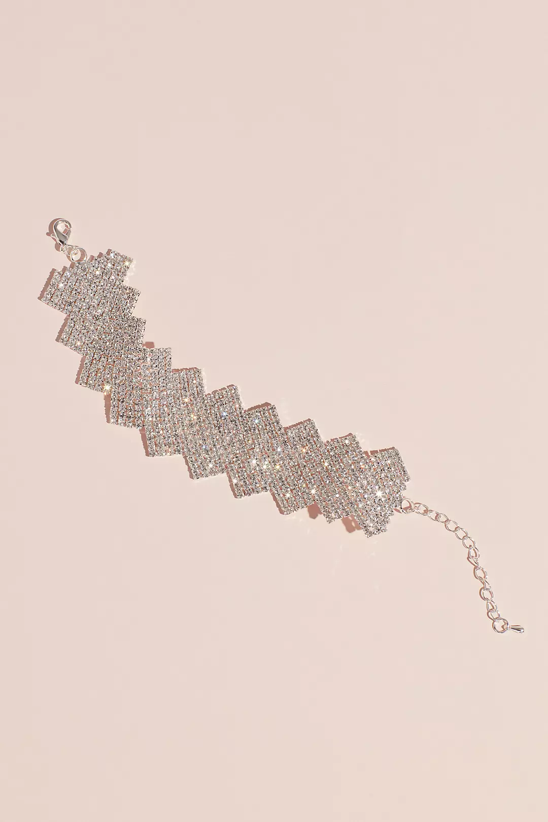 Crystal Zigzag Statement Bracelet Image