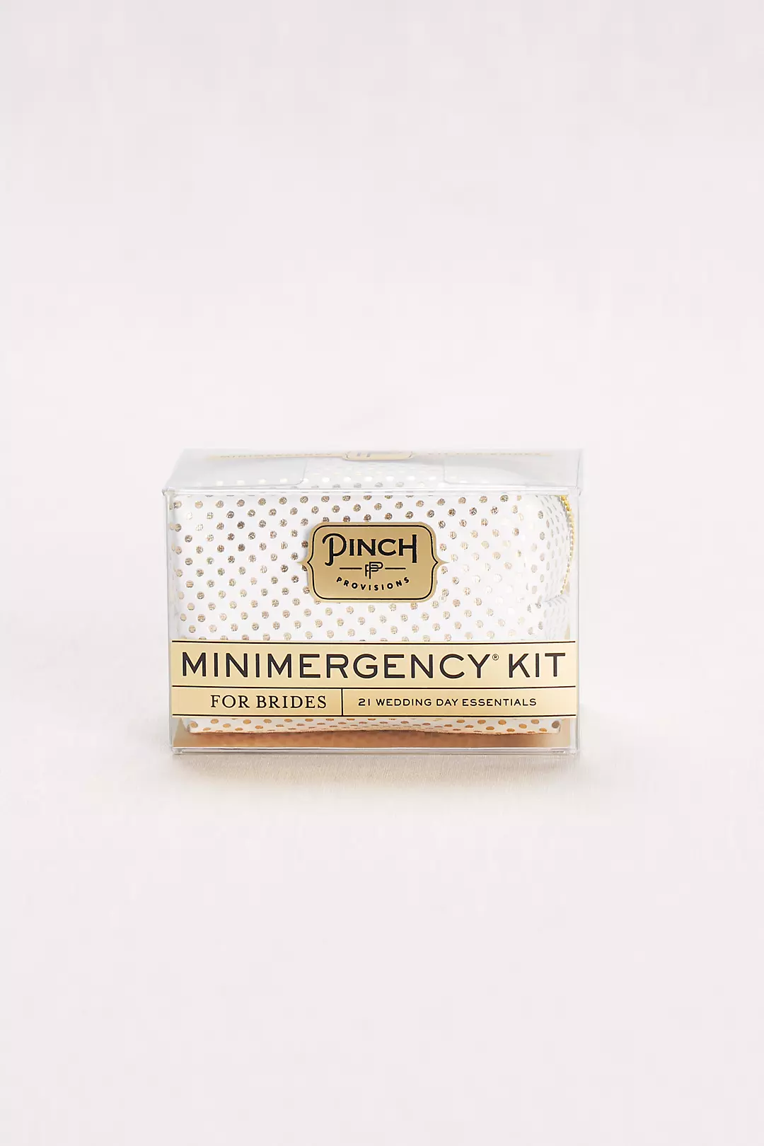 Minimergency Kit for Brides in White/Gold Dot
