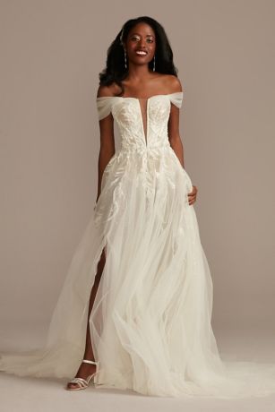 Tulle Strap Wedding Dress