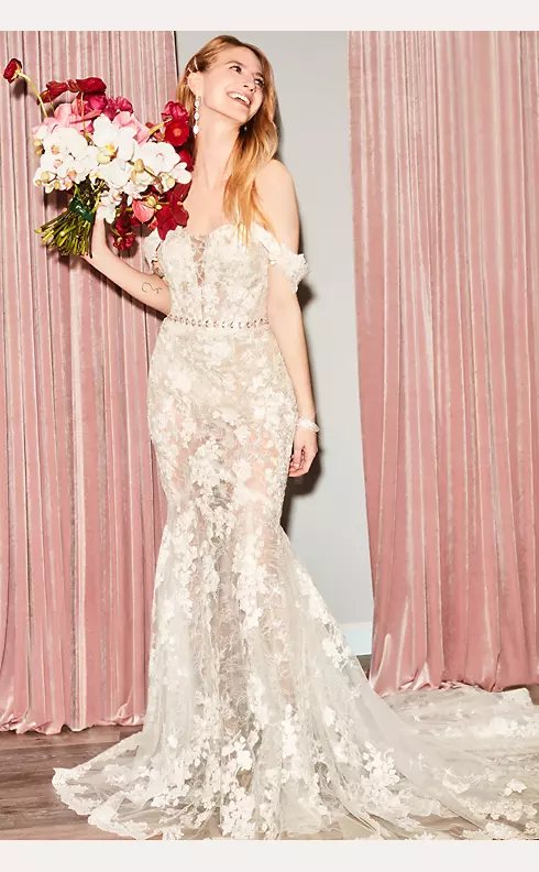 David's Bridal - Featuring Galina Signature Embroidered Floral