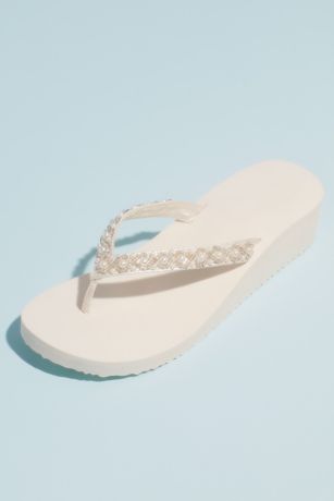 platform flip flops wedding