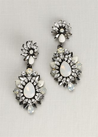 Opal Starburst Statement Earrings | David's Bridal