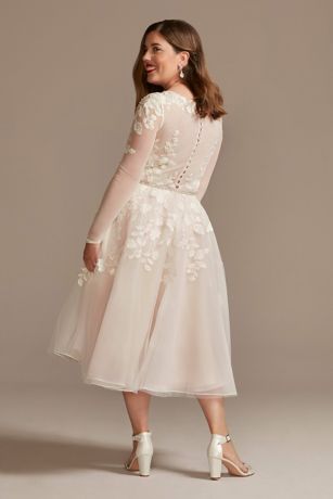 Galina Tea Length Wedding Dress