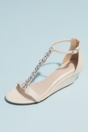 david's bridal wedge shoes