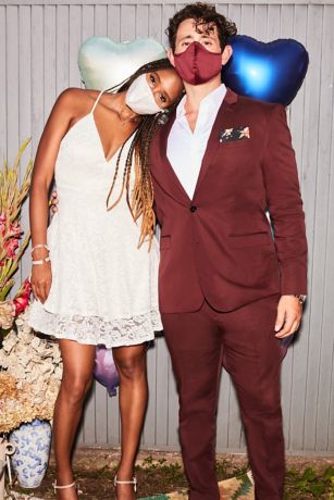 Satin Adjustable Loop Fashion Face Mask | David's Bridal