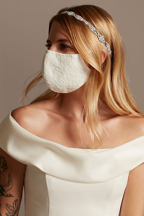 Bow Tie and Lace Fashion Face Mask Set Image 4