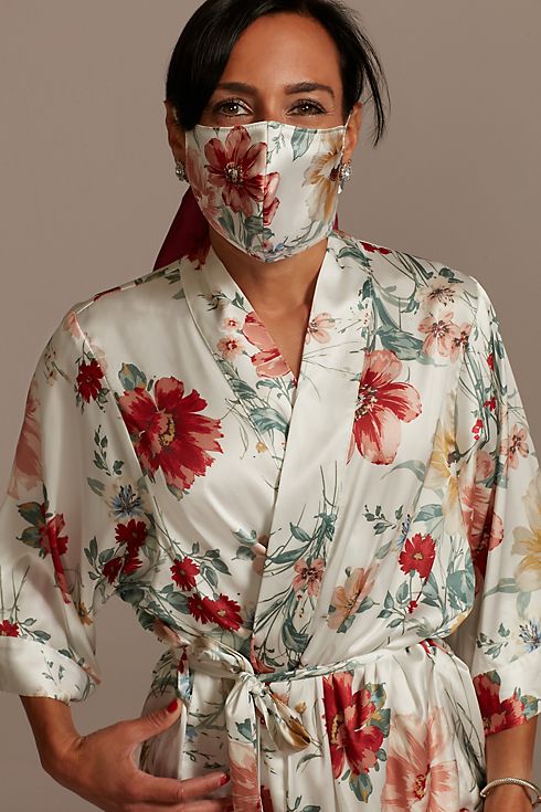Grand Blooms Face Mask with Adjustable Ear Loops Image 1