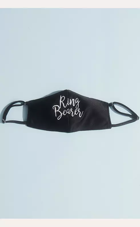 Embroidered Ring Bearer Face Mask Image 1