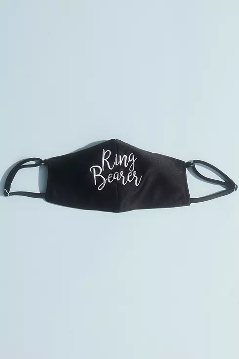 Embroidered Ring Bearer Face Mask Image 1