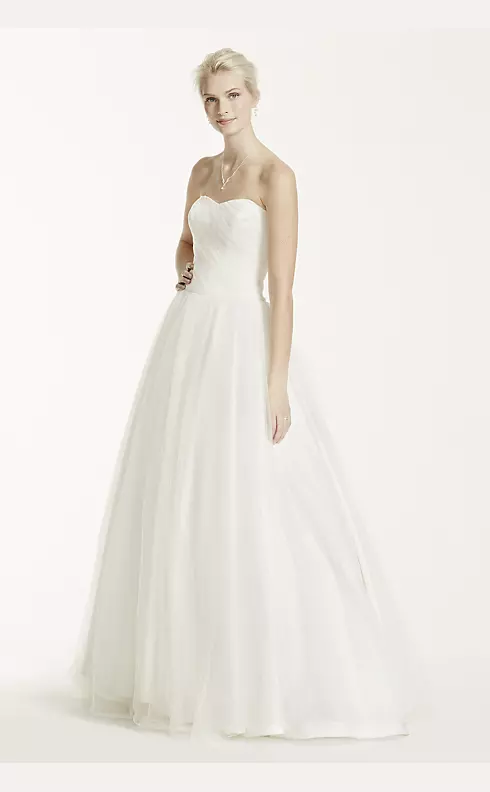 Ruched Bodice Tulle Ball Gown Image 3