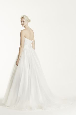Ruched Bodice Tulle Ball Gown | David's Bridal