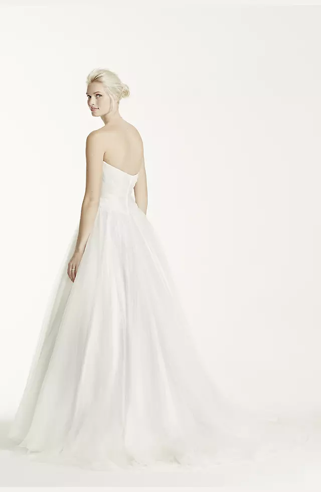 Ruched Bodice Tulle Ball Gown | David's Bridal