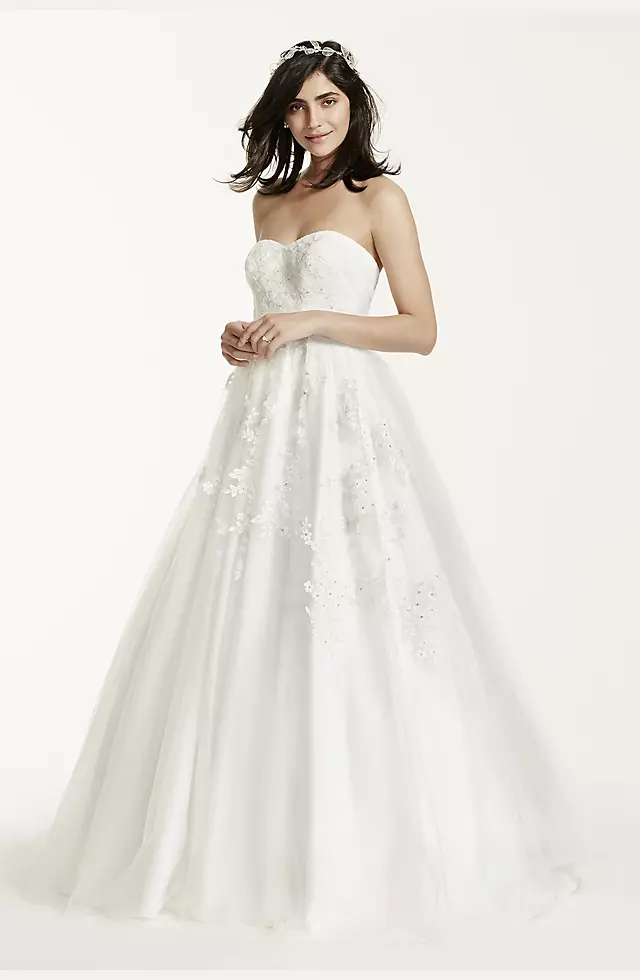 Strapless Tulle Wedding Dress with Beading Image