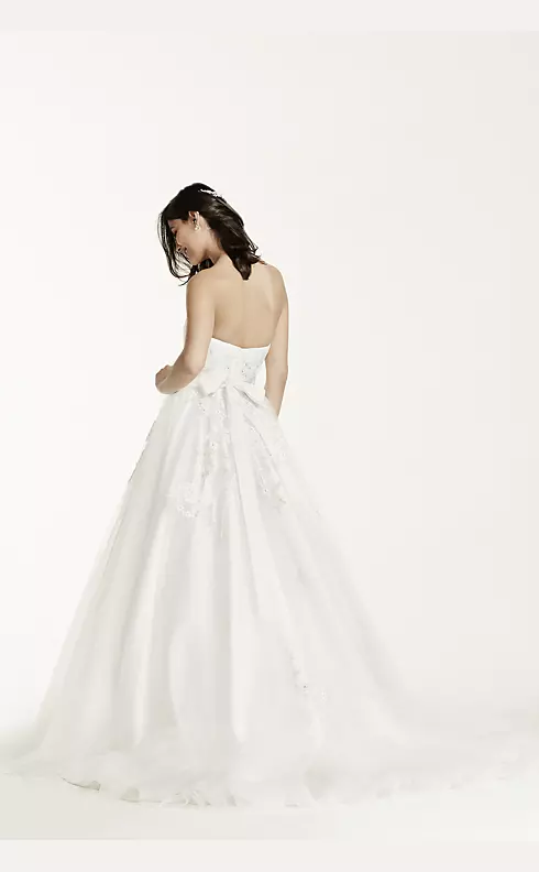 Strapless Tulle Wedding Dress with Beading Image 2