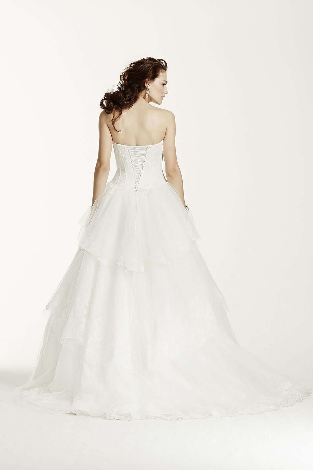 As-Is Strapless Tulle and Organza Wedding Dress Image 4