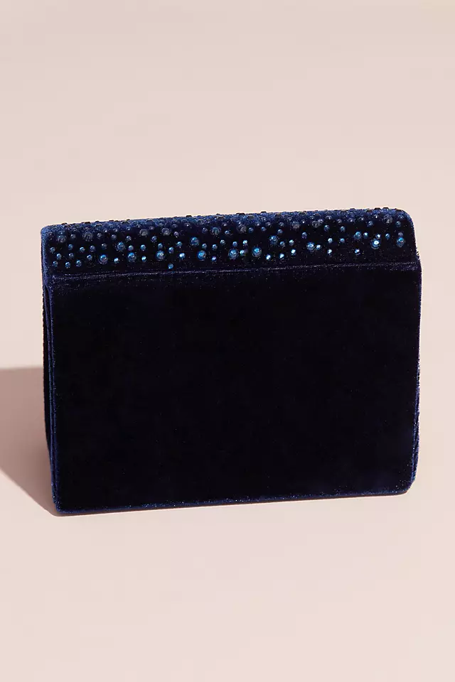 Nina Crystal Embellished Velvet Crossbody Bag Image 2