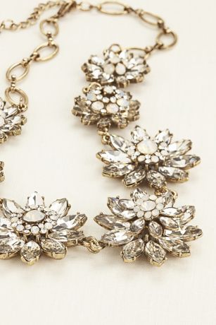 Blush Floral Statement Necklace | Floral statement necklace, How to make  necklaces, Necklace