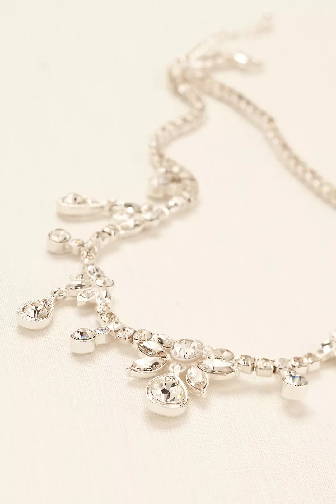 Crystal Dangle Drop Necklace Image 2