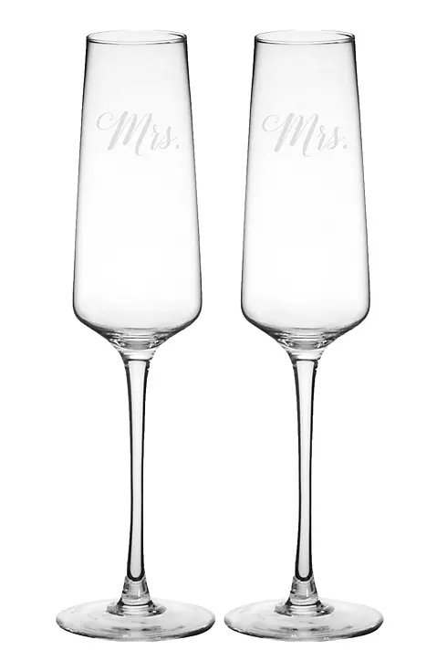 Couples Wedding 9.5 oz Champagne Estate Glasses Image 4