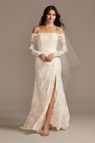 long sleeve wedding dresses near me