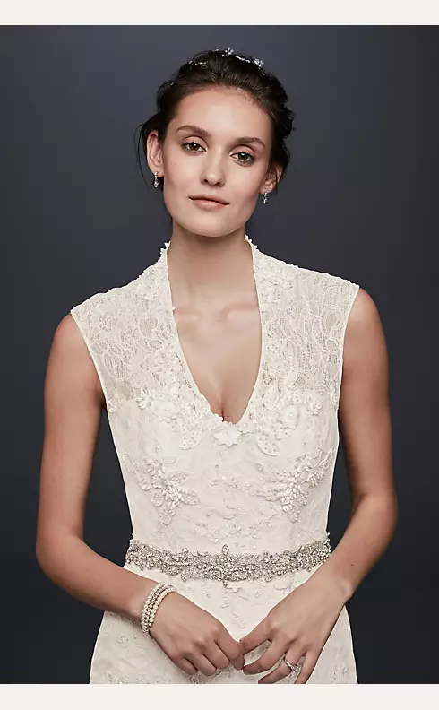 Melissa Sweet Cap Sleeve Lace Wedding Dress Image 3