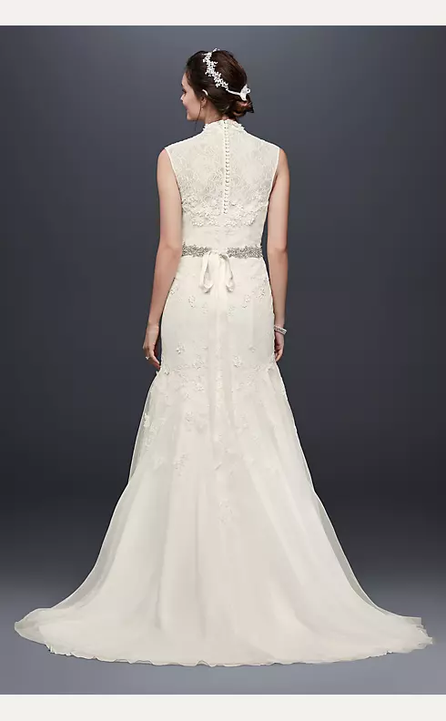 Melissa Sweet Cap Sleeve Lace Wedding Dress Image 2