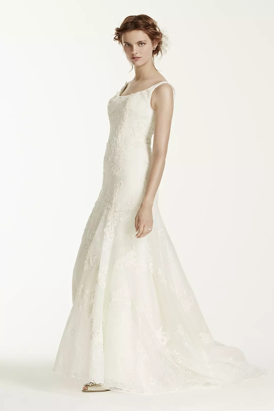 As-Is Venise Lace Tumpet Wedding Dress Image
