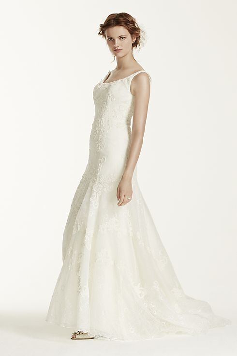 As-Is Venise Lace Tumpet Wedding Dress Image 1