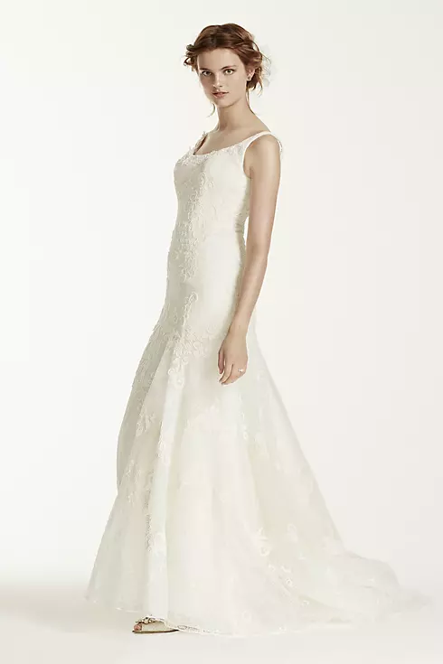 Melissa Sweet Venise Lace Tumpet Wedding Dress Image 1