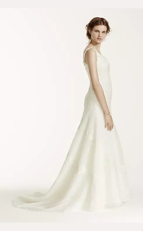 Melissa Sweet Venise Lace Tumpet Wedding Dress Image 3