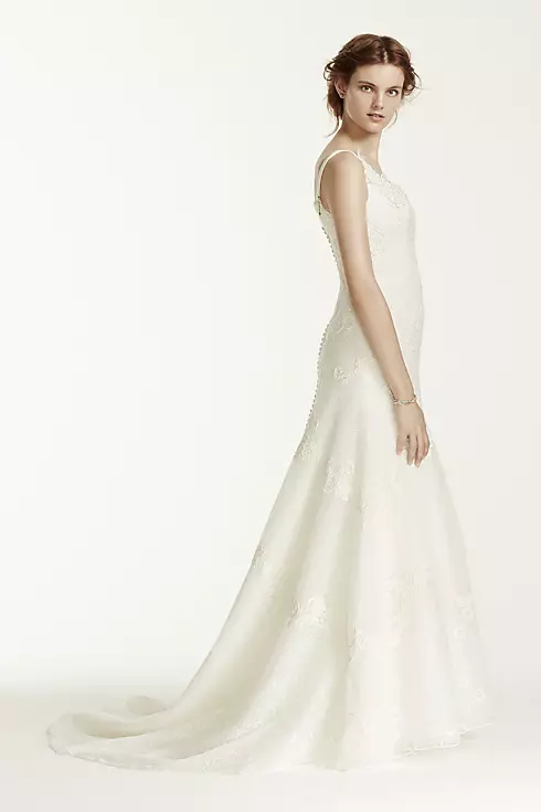 Melissa Sweet Venise Lace Tumpet Wedding Dress Image 3