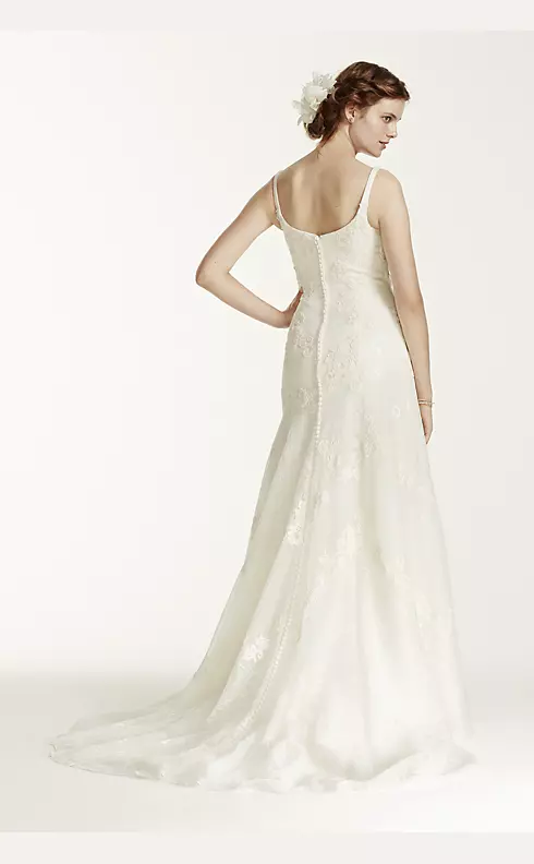Melissa Sweet Venise Lace Tumpet Wedding Dress Image 2
