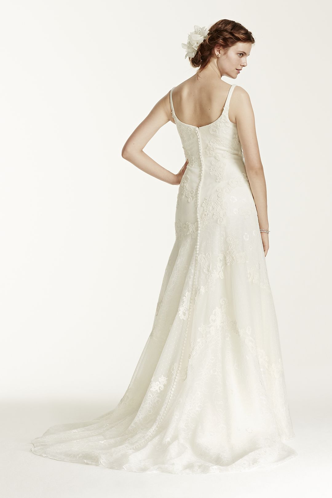 As-Is Venise Lace Tumpet Wedding Dress Image 2