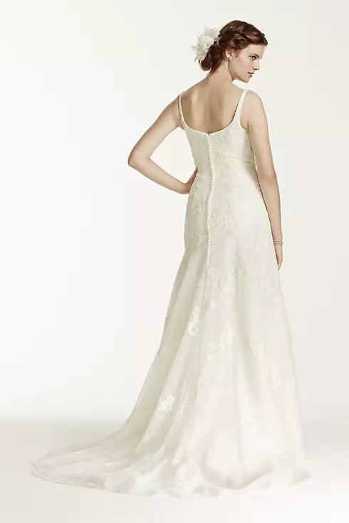 Melissa Sweet Venise Lace Tumpet Wedding Dress Image 2