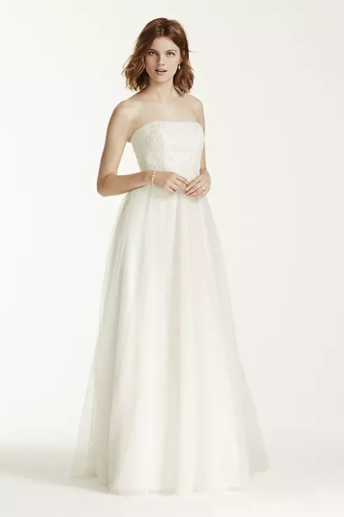 As-Is Melissa Sweet Wedding Dress with Banded Lace Image 1