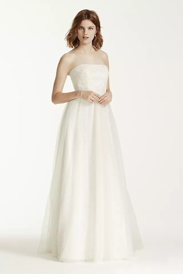 As-Is Melissa Sweet Wedding Dress with Banded Lace Image