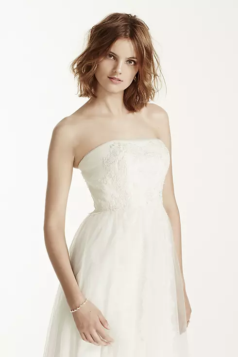As-Is Melissa Sweet Wedding Dress with Banded Lace Image 5