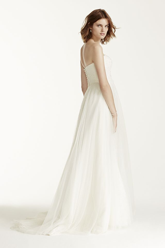 As-Is Melissa Sweet Wedding Dress with Banded Lace Image 6