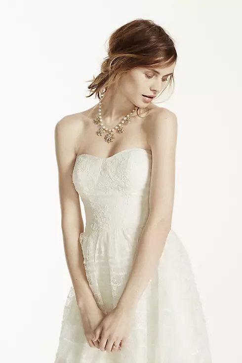 Melissa Sweet Short Lace Wedding Dress Image 5