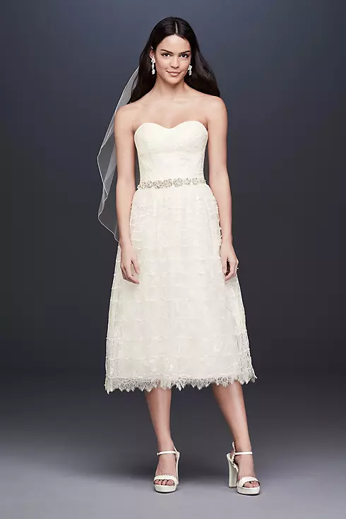 As-Is Short Lace Wedding Dress Image 1