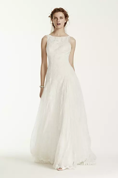 As-Is Lace Wedding Dress with High Neck Image 1