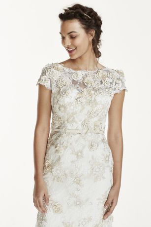 david's bridal melissa sweet cap sleeve