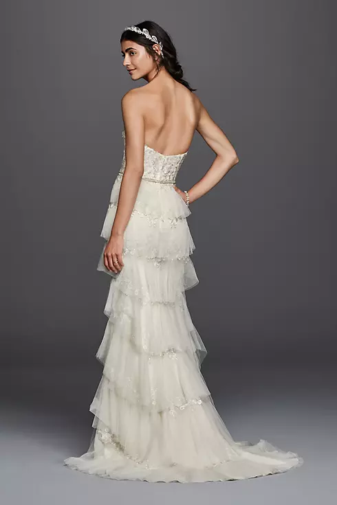 Melissa Sweet Wedding Dress with Tiered Skirt Image 2