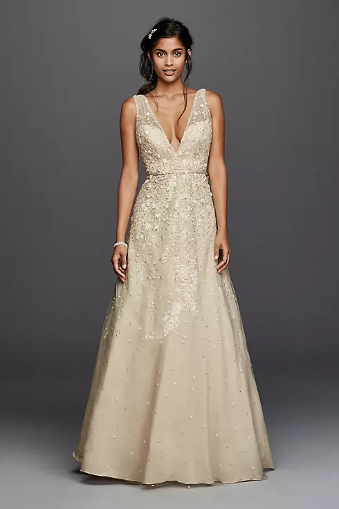 As-Is Wedding Dress with Plunging Neckline Image 1