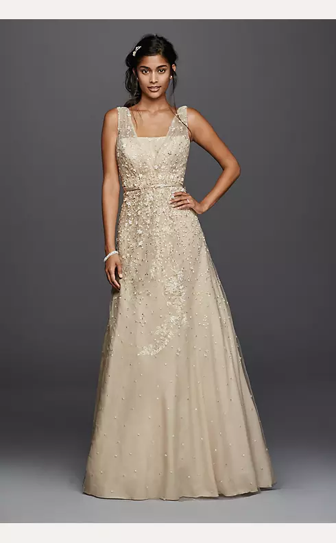 As-Is Wedding Dress with Plunging Neckline Image 4