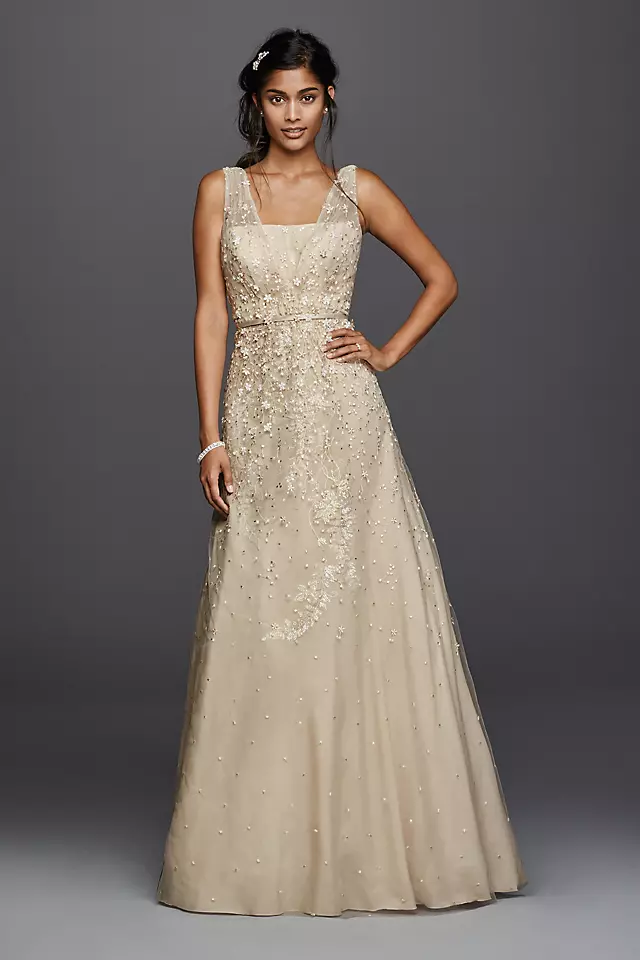 As-Is Wedding Dress with Plunging Neckline Image 4